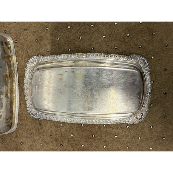 Vintage Pilgrim Silver Co. Silver Plated Butter Dish w/Lid Marked "Pilgrim 73" - Picture 5 of 8